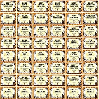 Motipuns Halloween Certificate Set