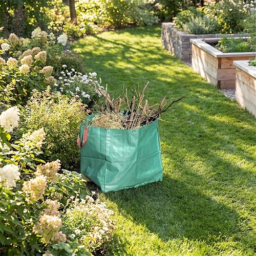 1 sac à feuilles de 125 L réutilisable pour déchets de jardin 