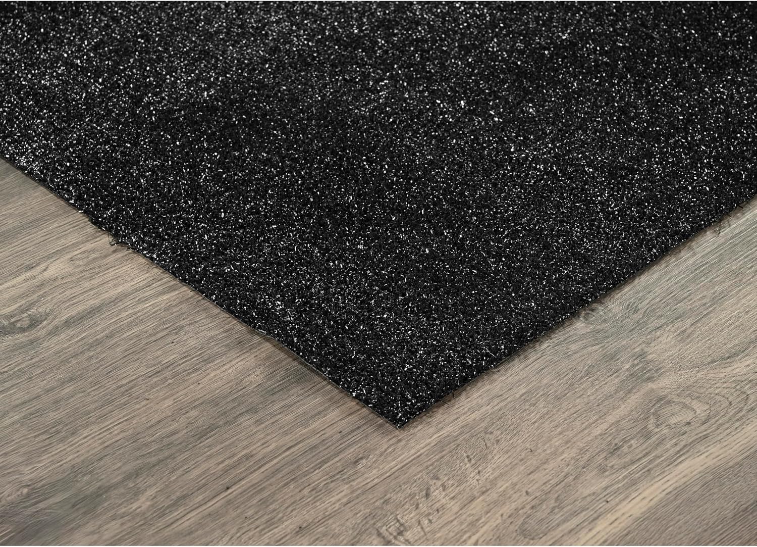 Garland Rug Artificial Grass 5 ft. x 8 ft. Large Indoor/Outdoor Area Rug Black -Lush Black, Durable, and Low-Maintenance for Patios, Lawns, and More