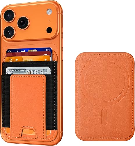 Miniatura 211 de ExtreLife Magsafe Wallet, cartera magnética más fuerte para iPhone 17/16/15/14/13/12, para tarjetero Magsafe con 2 ranuras para tarjetas, bloqueo