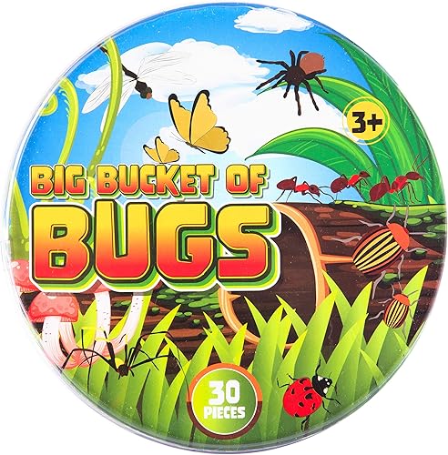 Miniatura 9 de Figuras de acción de insectos, cubeta grande de 30 insectos gigantes, desde hormigas hasta mariquitas y tarántulas