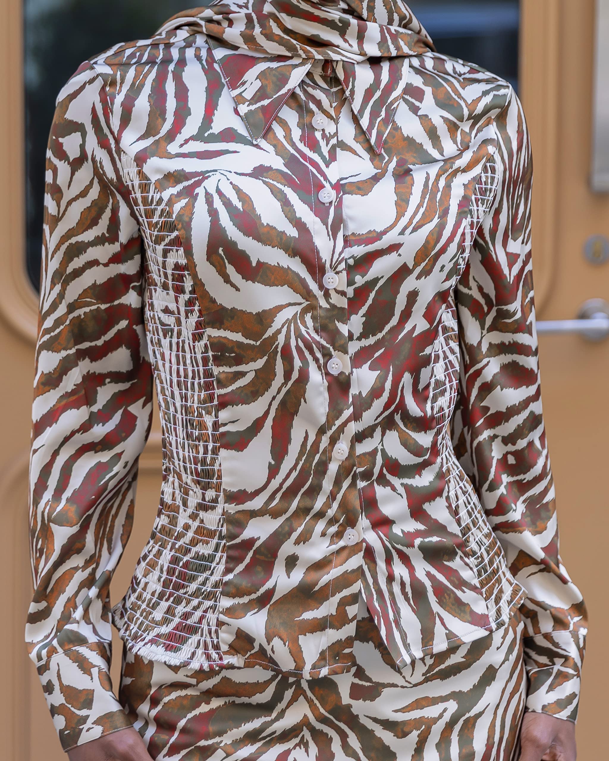 The DropWomen's Animal Print Button Down Shirt by @aissatatdiallo