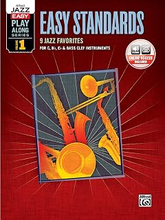 Alfred jazz easy play-along series volume 1: easy standards +cd: For C, Bb, Eb & Bass Clef Instruments (incl. Online Code)