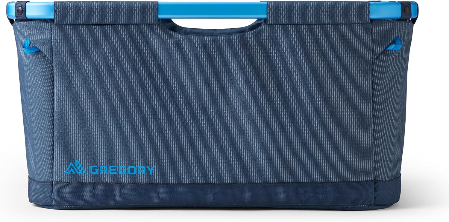 Gregory Alpaca 70L Collapsible Aluminum Frame Gear Organization/Camping Gear Basket, Slate Blue
