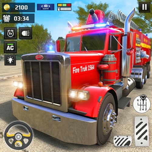 amerikanisch Feuerwehrmann Rettungswagen Simulator Feuerwehrmann Spiele