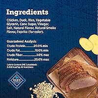 Vista 5 de Blue Buffalo True Chews Premium Jerky Cuts Golosinas naturales para perros, pato, 12 onzas