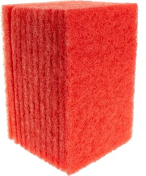 Scour Pads. Made in Europe. 12 Pack, Pink, 4 x 6 Inch Odorless General Purposes Scouring Scrubbers for Cleaning Dishes, Cutlery & Kitchen Stuff, Garage & Garden Tools, Grills & Outdoor Things