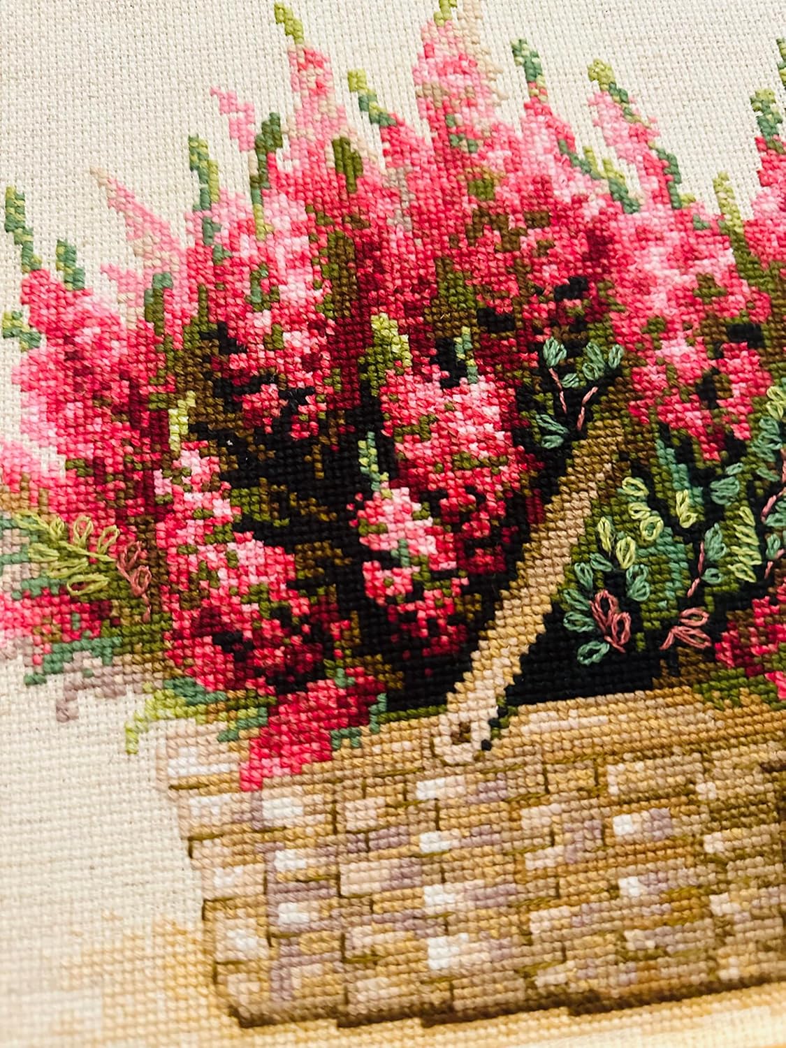 RIOLIS - Scottish Heather 1324, Cross Stitch Kits 9.75"x9.75", Cross Stitch Kits for Adults, Counted Cross Stitch Kits, Embroidery Kit for Beginners & Advanced, Floral Crossstitching Kits