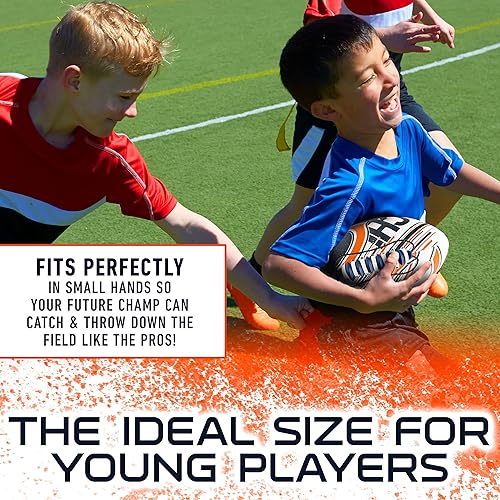 Vista 40 de Franklin Sports - Balones de fútbol americano juveniles de todos los equipos de la NFL, juego de balón infantil pequeño de 8.5 pulgadas + inflador