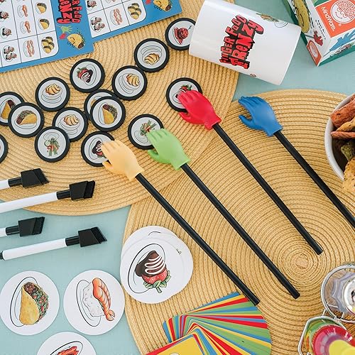Miniatura 4 de MindWare Finger Food Frenzy - Juego de mesa familiar  Juegos de mesa clásicos de estrategia para niños de 6 años en adelante  Aumenta la destreza y