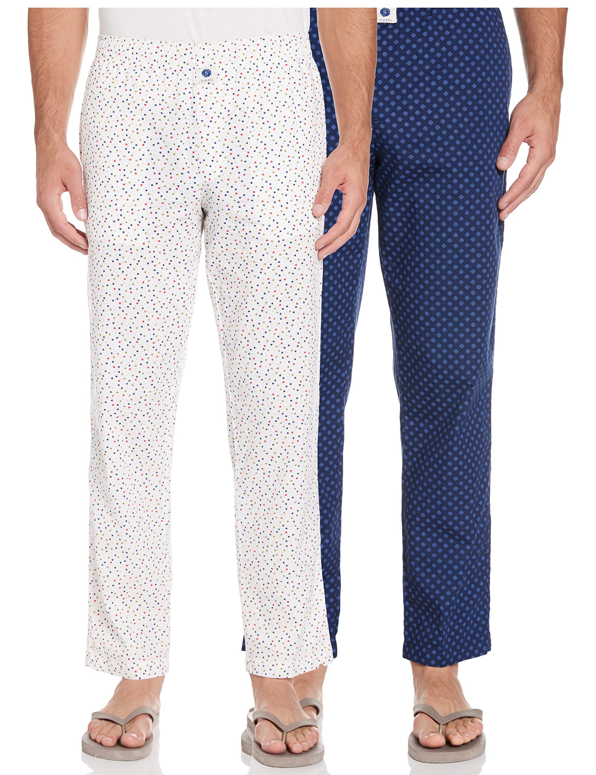 Amazon Brand - SymbolMen's Pyjama Set (Pack of 2)