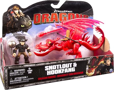 DreamWorks Dragons, Dragon Riders,Snotlout & Hookfang Figures