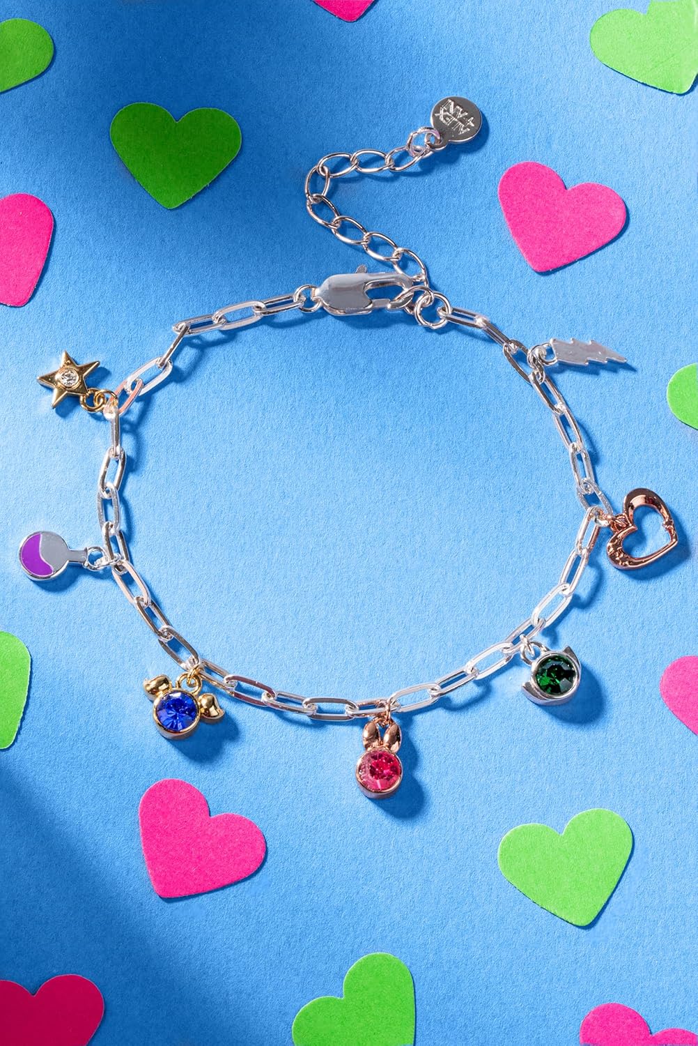 Alex and Ani THE POWERPUFF GIRLS Bubbles Crystal Inline Bracelet