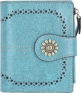 Lavemi Womens Leather Blocking Compact