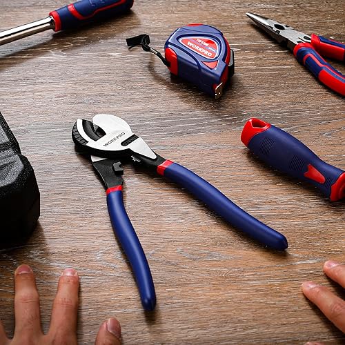 Miniatura 8 de WORKPRO Cortador de cable de alto apalancamiento de 9-1/4 pulgadas, cortador de alambre resistente para cable de aluminio, cobre, alambre y