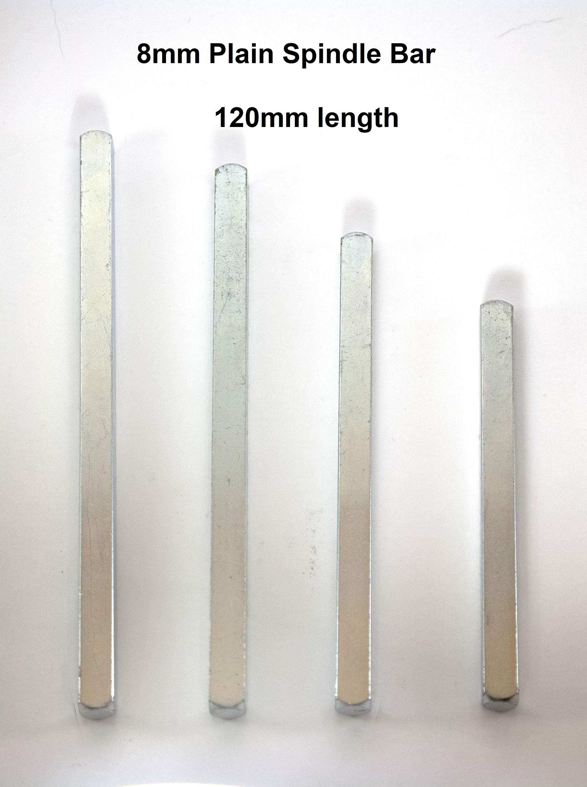 FixitFlo Spindle Bar Plain 8mm x 120mm Length for Door Handle Knob Roses Repairs Pack of 1 (120mm Plain Spindle) - Image 4