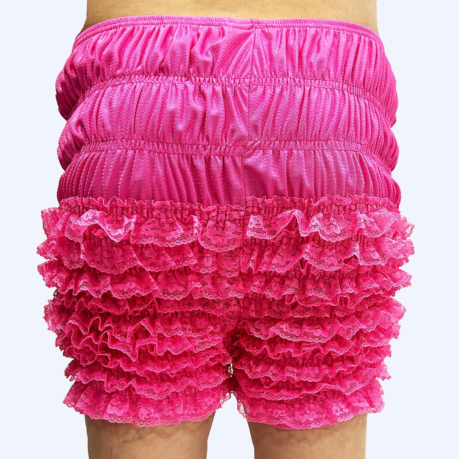 Women's Boxer Bloomers Ruffled Lace Panties Tanga Dance Bloomers Sissy Pettipants Frilly BoyShorts Underwear Bottoms