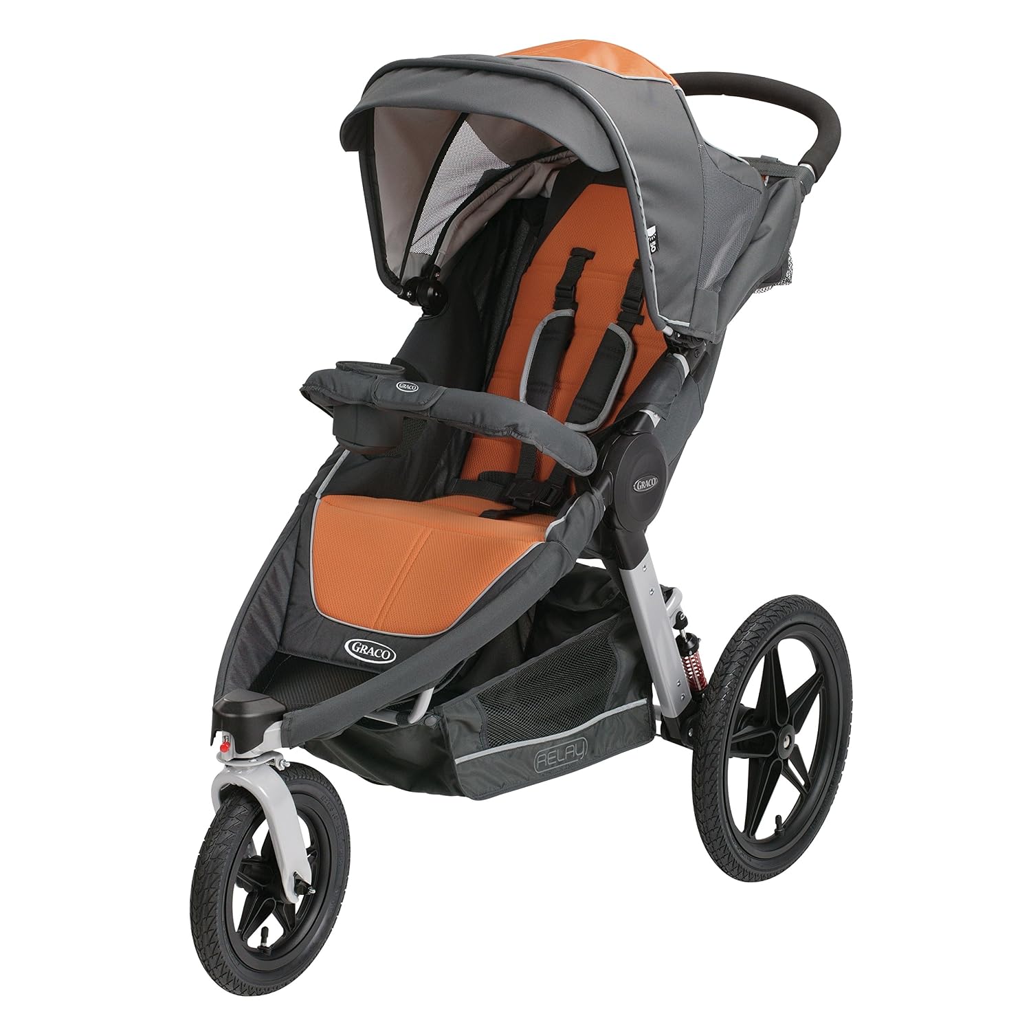 Graco Relay Click Connect Jogging Stroller, Tangerine