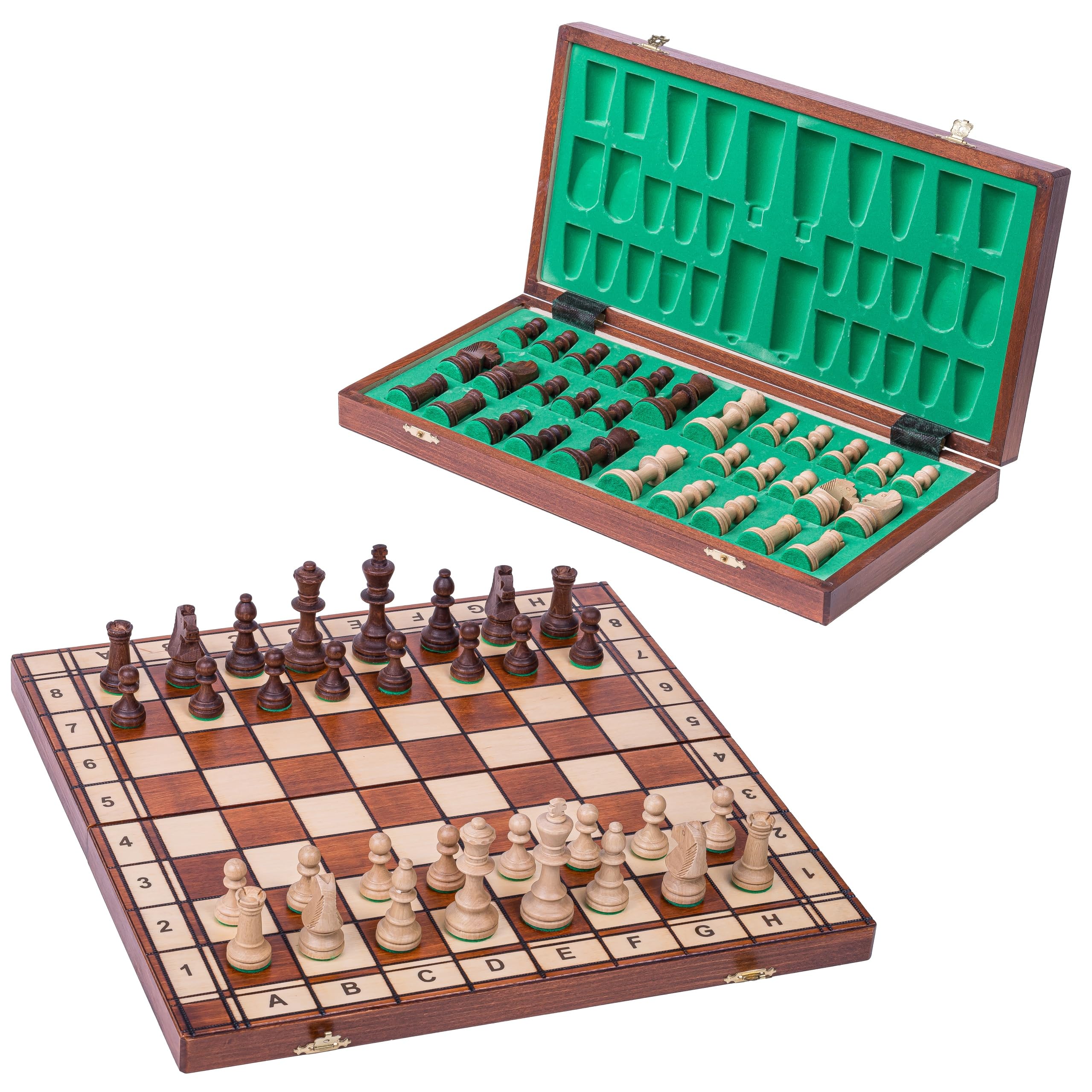 SQUARE - Scacchi in legno - JUPITER - 40 x 40 cm - Scacchiera & Pezzi degli scacchi appesantiti! - Stuanton 4