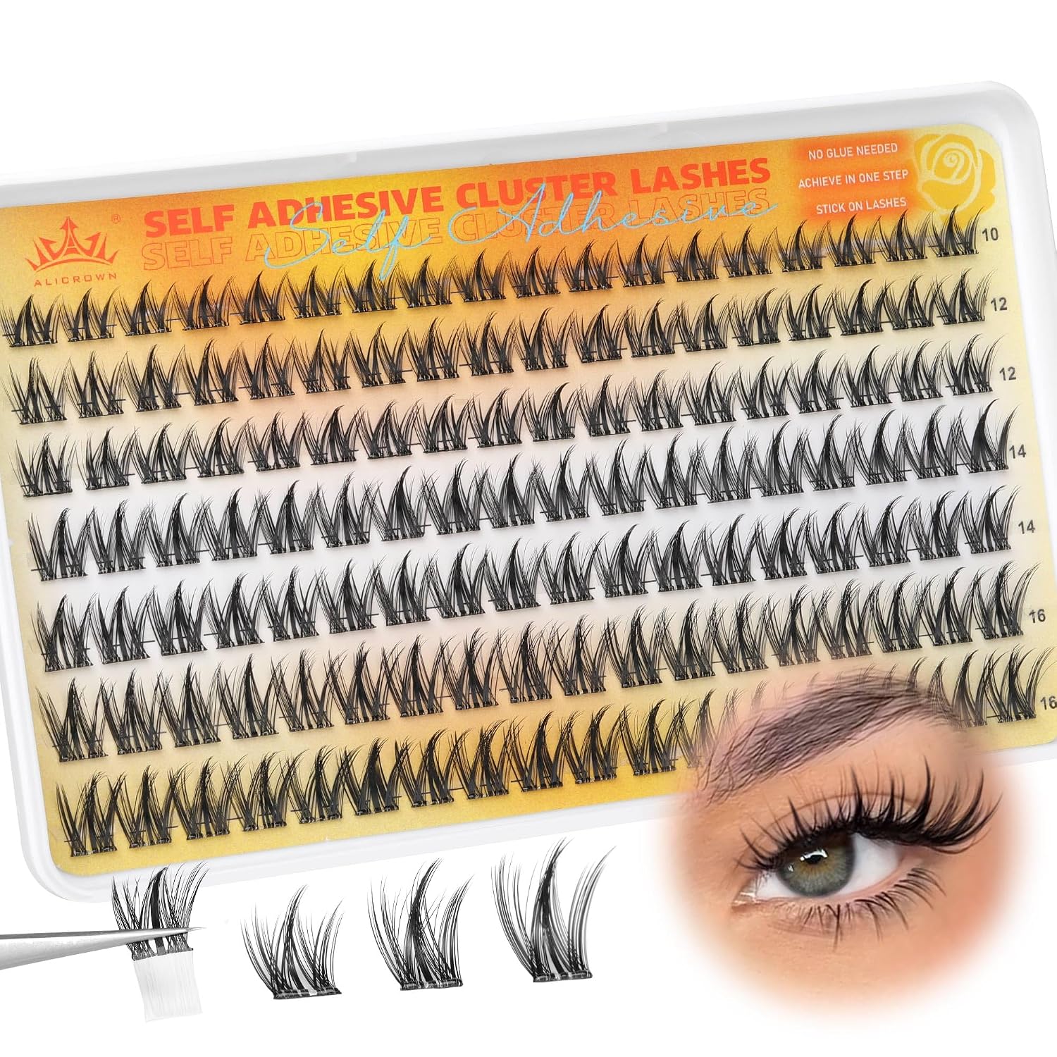 Self Adhesive Eyelashes - No Glue Lash Clusters & Extensions