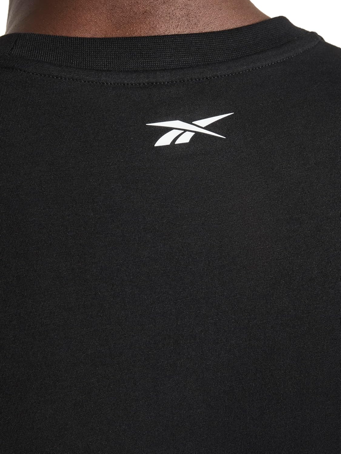 Reebok Mens Short Sleeve Crewneck Embroidered T-Shirt, Standard Fit, Lightweight Stretch Cotton Fabric - Image 5