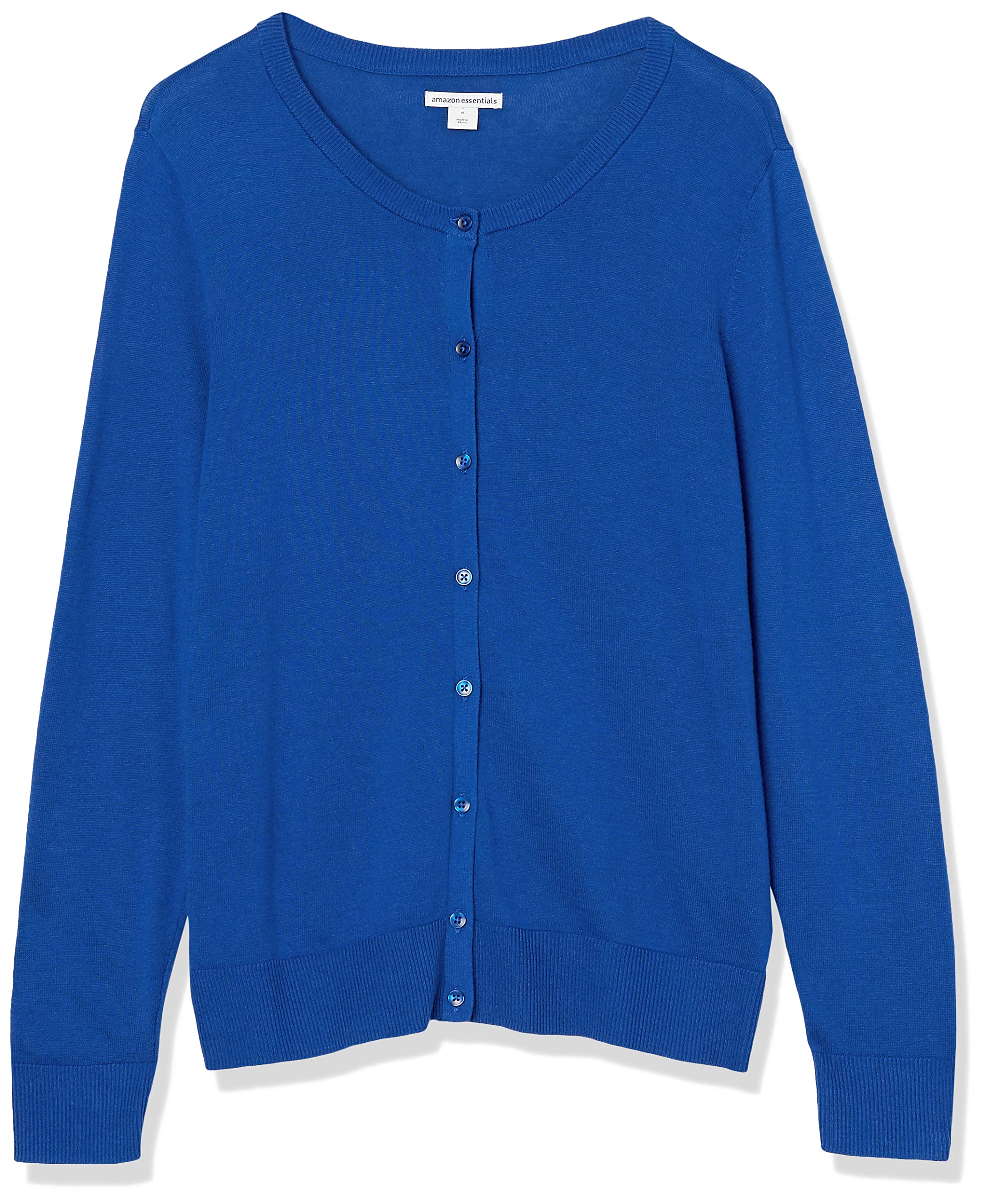 Amazon Essentials Mujer Jersey Cárdigan de Cuello a La Caja Ligero (Disponible en Tallas Grandes)
