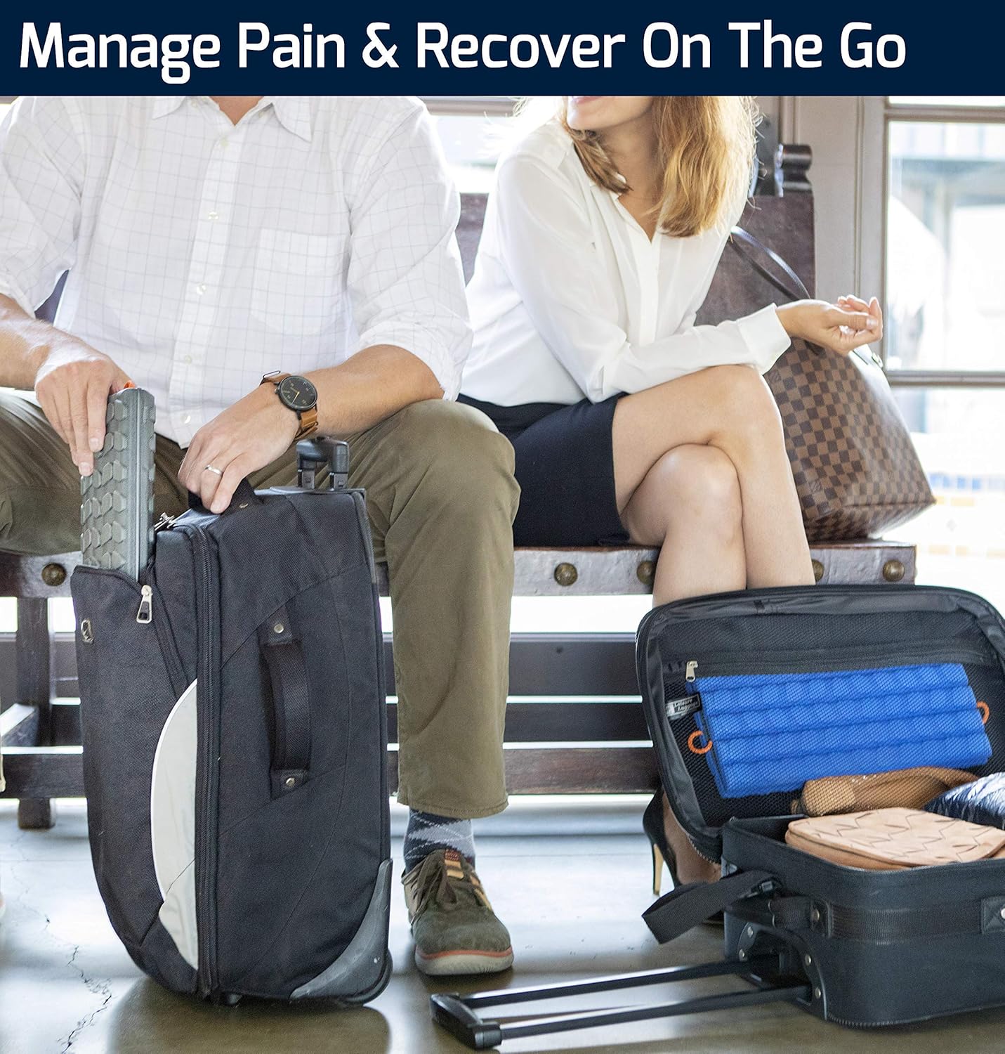 Brazyn Morph Foam Roller: Collapsible Travel Foam Roller for Back Pain Relief, Workout Muscle Recovery, Back Massager, Deep Tissue Leg Massage, Back Cracker (Midnight, Alpha Series (Deep Tissue))