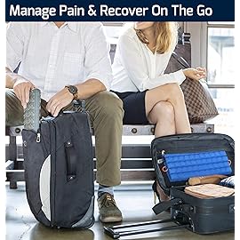 Brazyn Morph Foam Roller (Alpha-Midnight) Collapsible Travel Foam Roller for Back Pain Relief, Workout Muscle Recovery, Back Massager, Deep Tissue Leg Massage, Back Cracker, Stretcher; Small, Portable