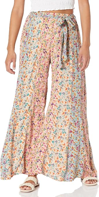 Angie Womens Angie Womens Wide Leg Tie Front PantsCasual Pants