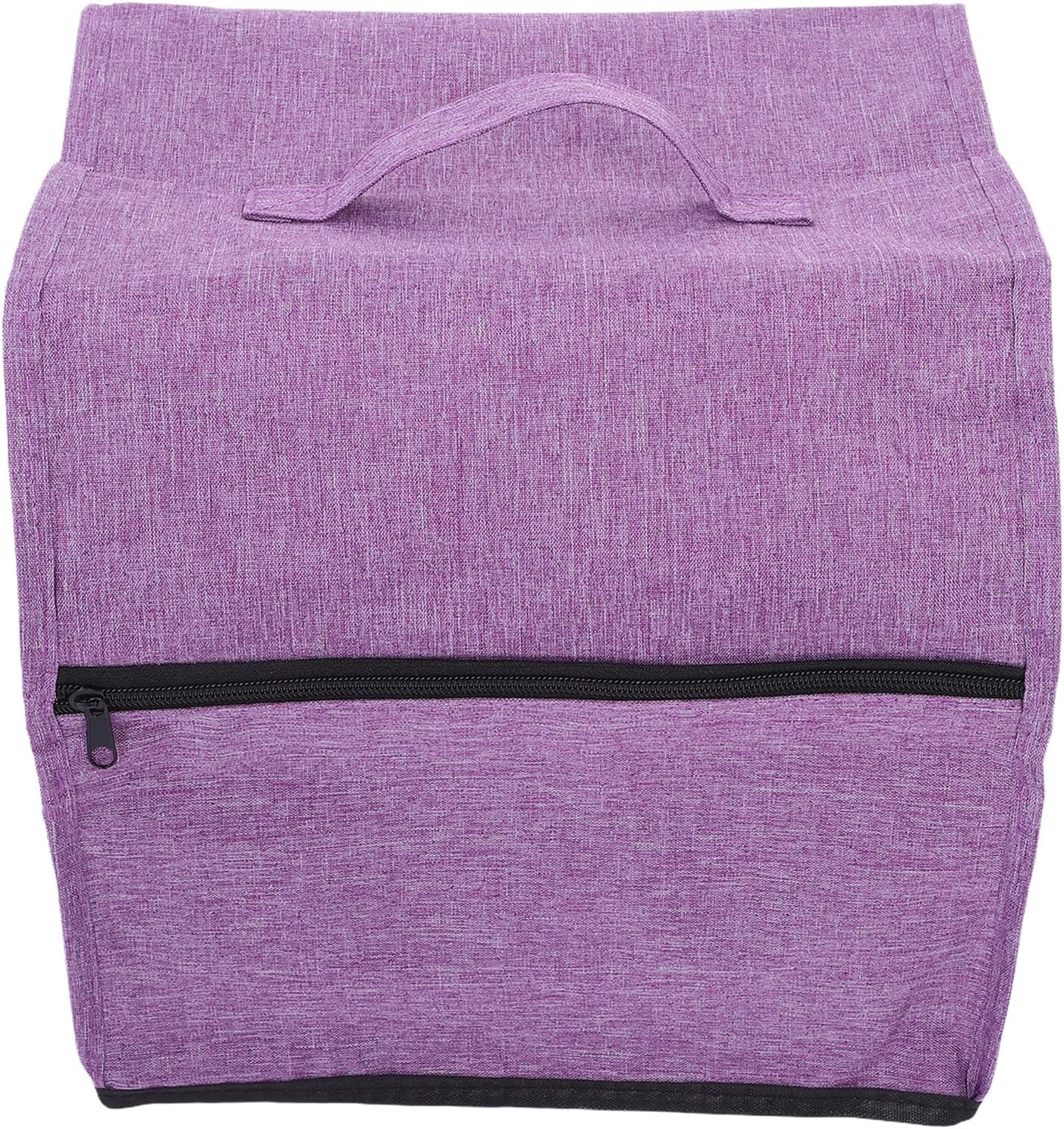 Sewing Machine Dust Cover with Storage Pockets, Purple 31.5x29x28.5cm, Portable Carry Bag for Household Sewing Accessories and Tool Organizer