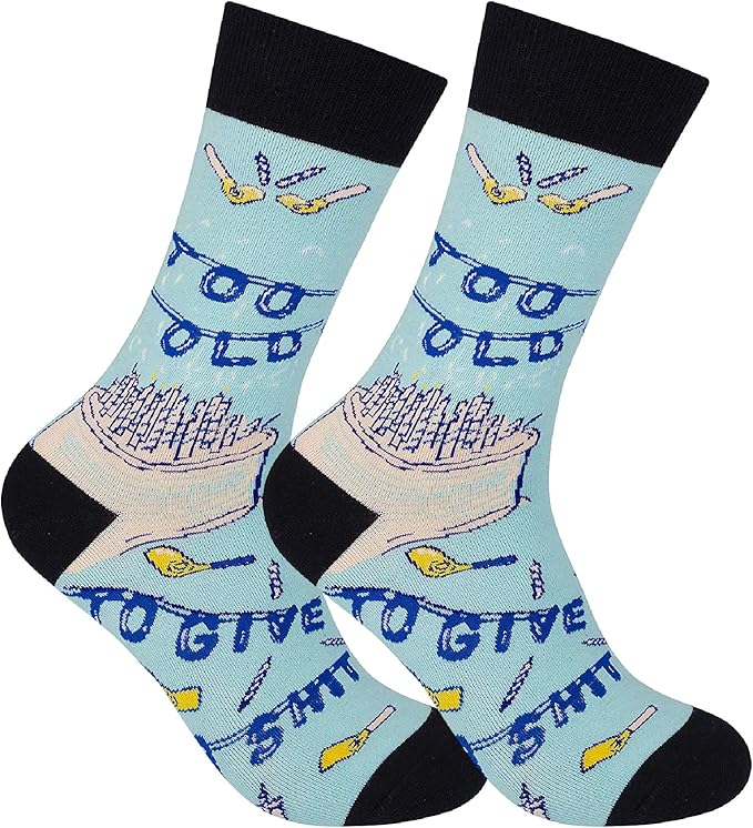 too old to give a shit socks
