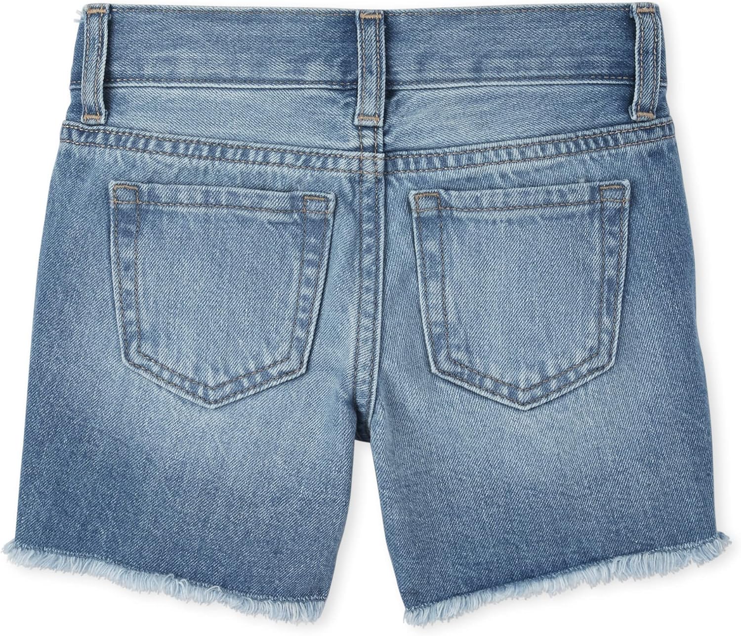The Children's Place girls The Children's Place Distressed Denim Midi Shorts, Tara Wash 2-pack, 6 7 US : Baby