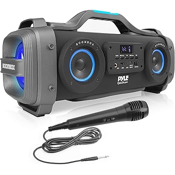 pyle portable bluetooth boombox
