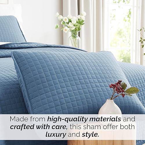 Vista 98 de Fundas Southshore Fine Linens Vilano Springs, para almohada, acolchadas, Microfibra, Pizarra, 20" x 36" 01 - Blanco brillante