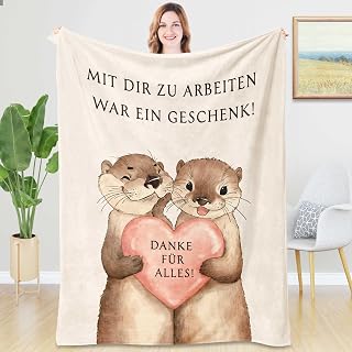 Rebundex Otter Kuscheldecke Abschiedsgeschenk Kollegen Jobwechsel Decke