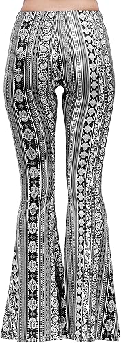 Miniatura 4 de Daisy Del Sol - Pantalones de yoga cómodos y elásticos de cintura alta, estilo boho de los 70 con parte inferior acampanada