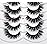 Pooplunch False Eyelashes Cat Eye Lashes Wispy Natural Extension Volume Soft Faux Mink Lash 8D Fake Eyelashes Strips 7 Pairs Pack