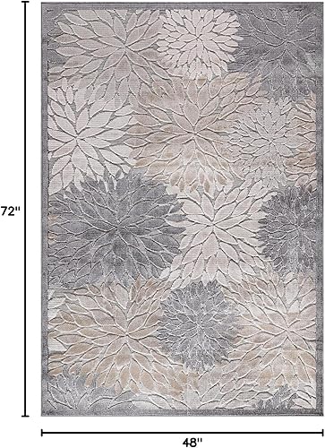 Miniatura 174 de CAMILSON Indoor Outdoor Rug 5x7 Bohemian Medallion Floral Area Rugs for Indoor and Outdoor Patios Easy-Cleaning Non-Shedding Living Room Garden and