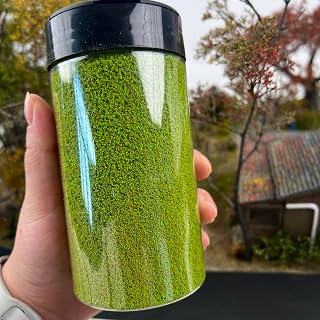 Model Terrain Sponge Grass Powder - 300ml/125g 12 Colors with Shaker Bottle for Diorama, Railway & Car Miniature Scene Building (HP2101)