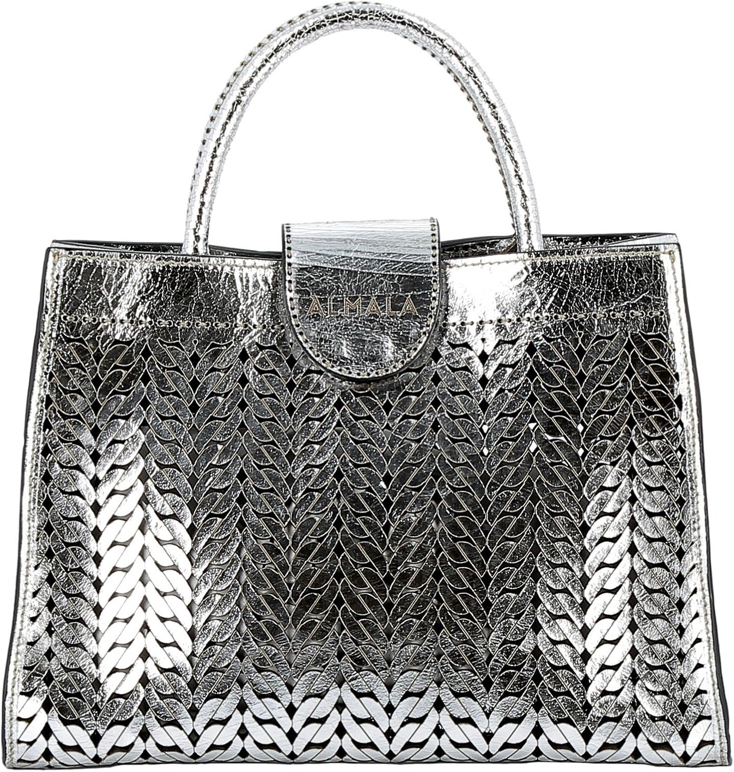 ALMALA Borsa a mano donna argento argento Formato un formato di marca :  Amazon.it: Scarpe e borse