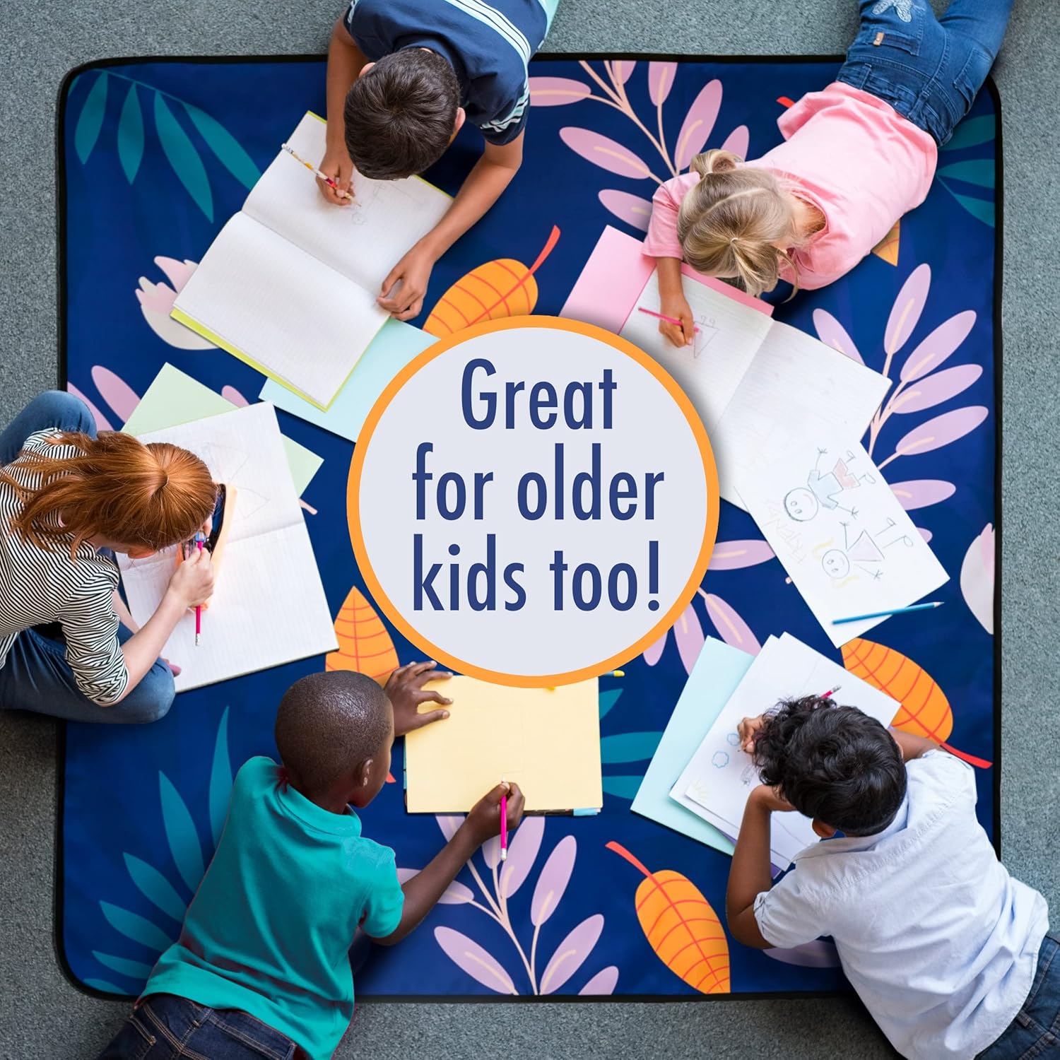 Buy Premium Baby Splat Mat for Under highchair Large 51 inch Waterproof Spill mat AntiSlip