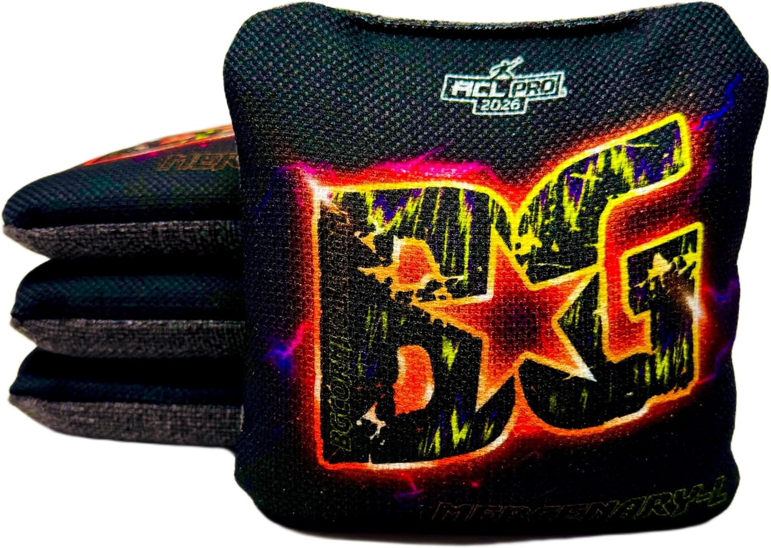 BG Mercenary-L Cornhole Bags - ACL Pro Approved, Fast Slick Side, Hole-Seeking Set of 4 | Amazon Exclusive