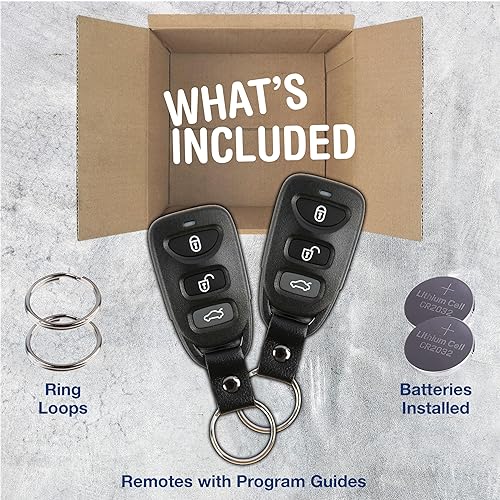 Miniatura 2 de KeylessOption Reemplazo de llavero de coche con control remoto de entrada sin llave para Elantra OSLOKA-360T (paquete de 2)