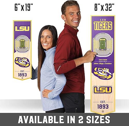 Miniatura 131 de YouTheFan NCAA 3D StadiumView 8x32 Banner