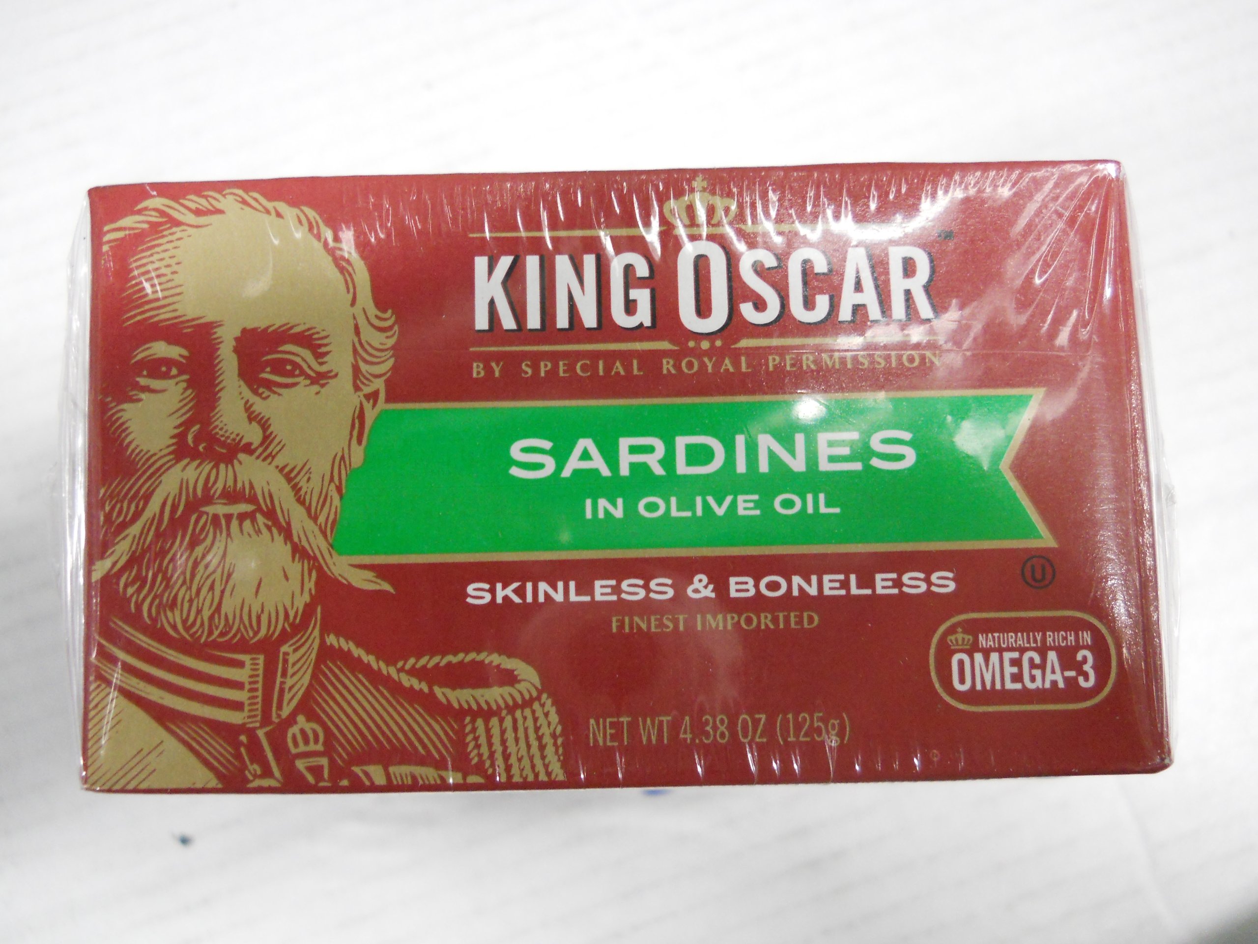King Oscar Skinless & Boneless Sardines in Olive Oil, 4.38 Oz (Pack Of