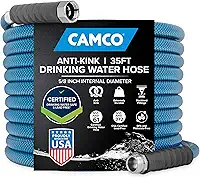 Mangueira de água potável Camco premium sem chumbo e BPA, design antitorção, 10,6 m – (22843)