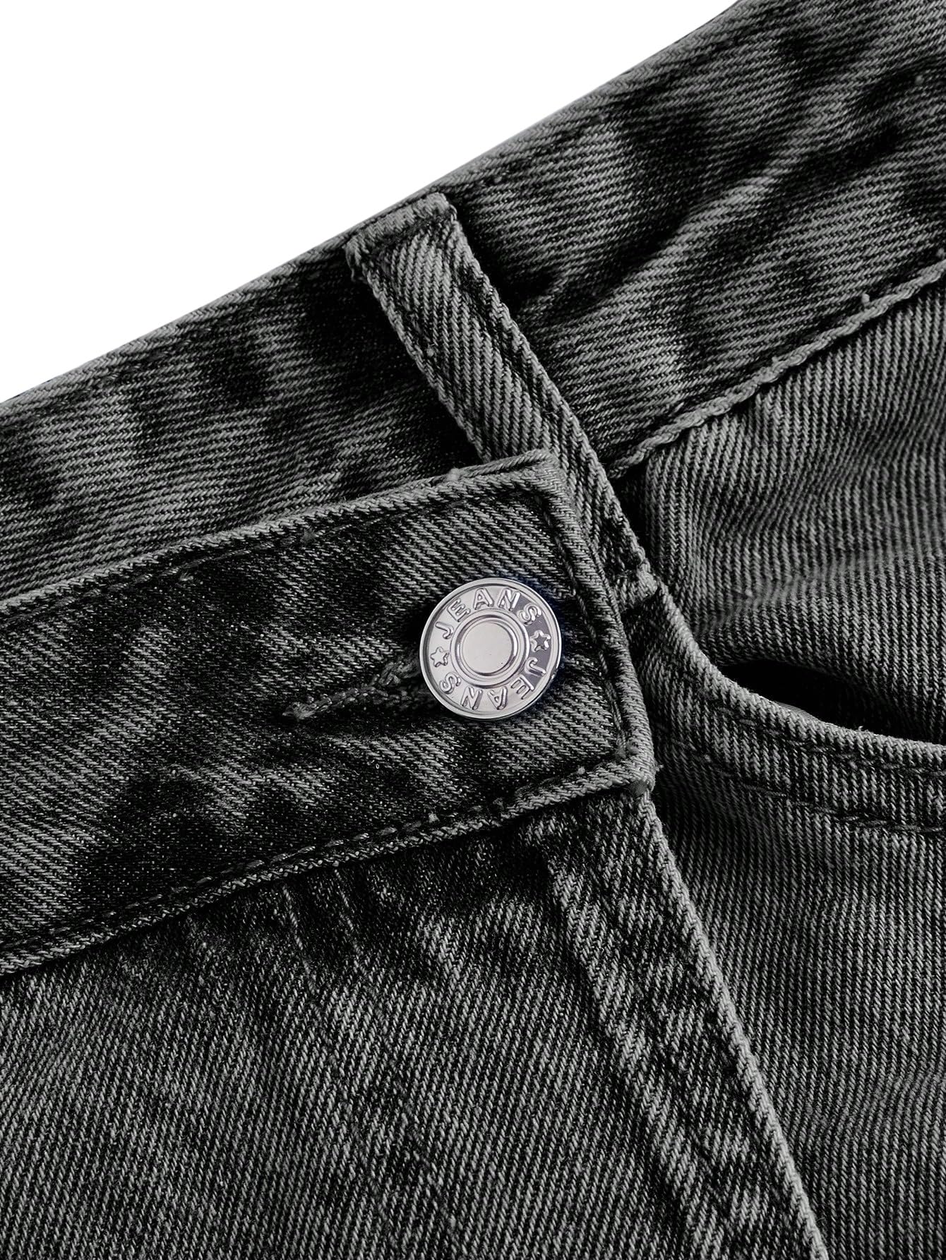 SOLY HUX Jupe en jean pour femme - Short avec poches Y2K - Mini jupe en jean - Jupe-short - Jupe courte - Jupe décontractée - Streetwear