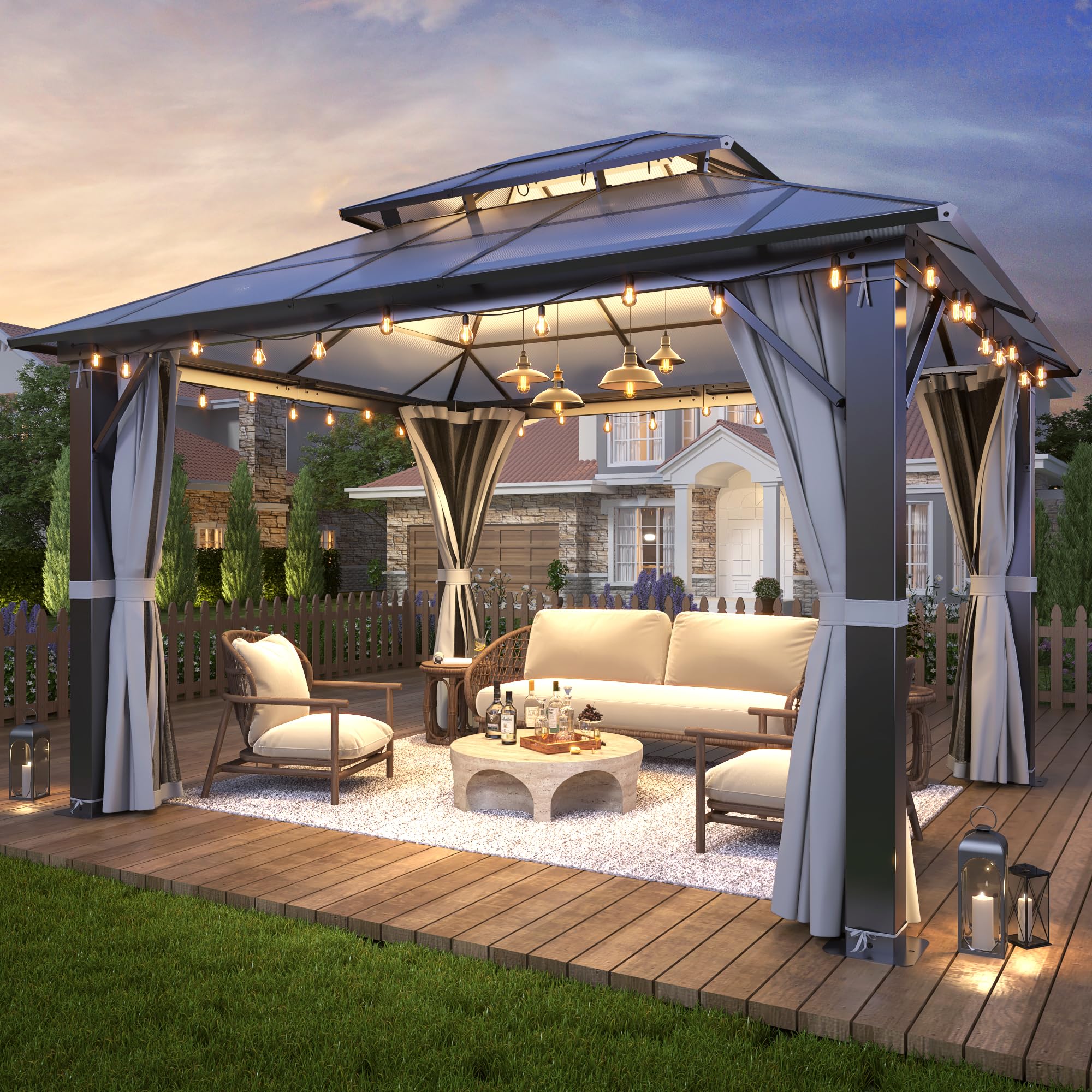 GARTOO Polycarbonate Gazebo