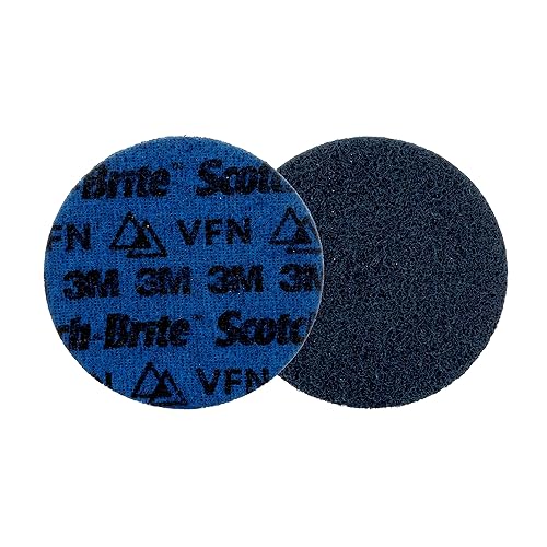 Scotch-Brite Disco de acondicionamiento de superficie de precisión, PN-DH, mediano, 4 pulgadas x NH, accesorio de gancho y bucle, disco multiusos