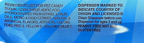 Miniatura 3 de PEZ Dispensadores de dulces Candy Spirit envueltos individualmente y caramelos Pez, mezcla de frutas, 12 unidades
